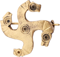 ROMAN HORSE HEAD BROOCH, 2nd-4th CENTURY AD - Picardi Jewelry