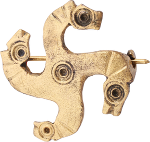ROMAN HORSE HEAD BROOCH, 2nd-4th CENTURY AD - Picardi Jewelry