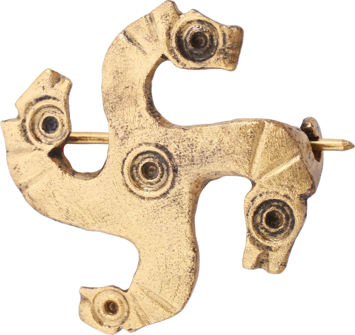 ROMAN HORSE HEAD BROOCH, 2nd-4th CENTURY AD - Picardi Jewelry