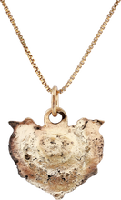 FINE VIKING HEART PENDANT NECKLACE, 900-1000 AD - Picardi Jewelry