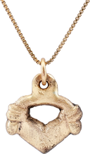 SCANDINAVIAN HEART PENDANT NECKLACE, 11TH-12TH CENTURY AD - Picardi Jewelry