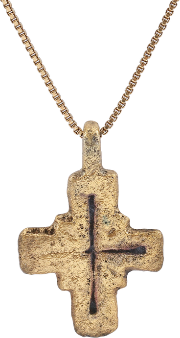 MEDIEVAL EUROPEAN PILGRIM’S CROSS NECKLACE, 8th-12th CENTURY - Picardi Jewelry