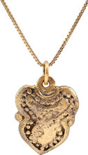 ANCIENT VIKING HEART PENDANT NECKLACE, C.850-1050 AD - Picardi Jewelers