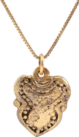 ANCIENT VIKING HEART PENDANT NECKLACE, C.850-1050 AD - Picardi Jewelers