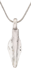 FINE GREEK ARROWHEAD PENDANT NECKLACE, C. 8TH-3RD CENTURY BC - Picardi Jewelry