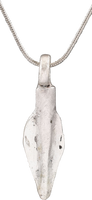 FINE GREEK ARROWHEAD PENDANT NECKLACE, C. 8TH-3RD CENTURY BC - Picardi Jewelry