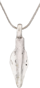 FINE GREEK ARROWHEAD PENDANT NECKLACE, C. 8TH-3RD CENTURY BC - Picardi Jewelry