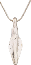 FINE GREEK ARROWHEAD PENDANT NECKLACE, C. 8TH-3RD CENTURY BC - Picardi Jewelry