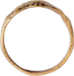 MEDIEVAL EUROPEAN GIRLS BETROTHAL RING, SIZE 7 1/2