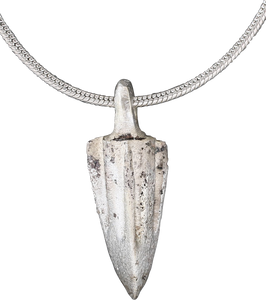 ROMAN ARROWHEAD PENDANT NECKLACE, C.100 BC - Picardi Jewelry