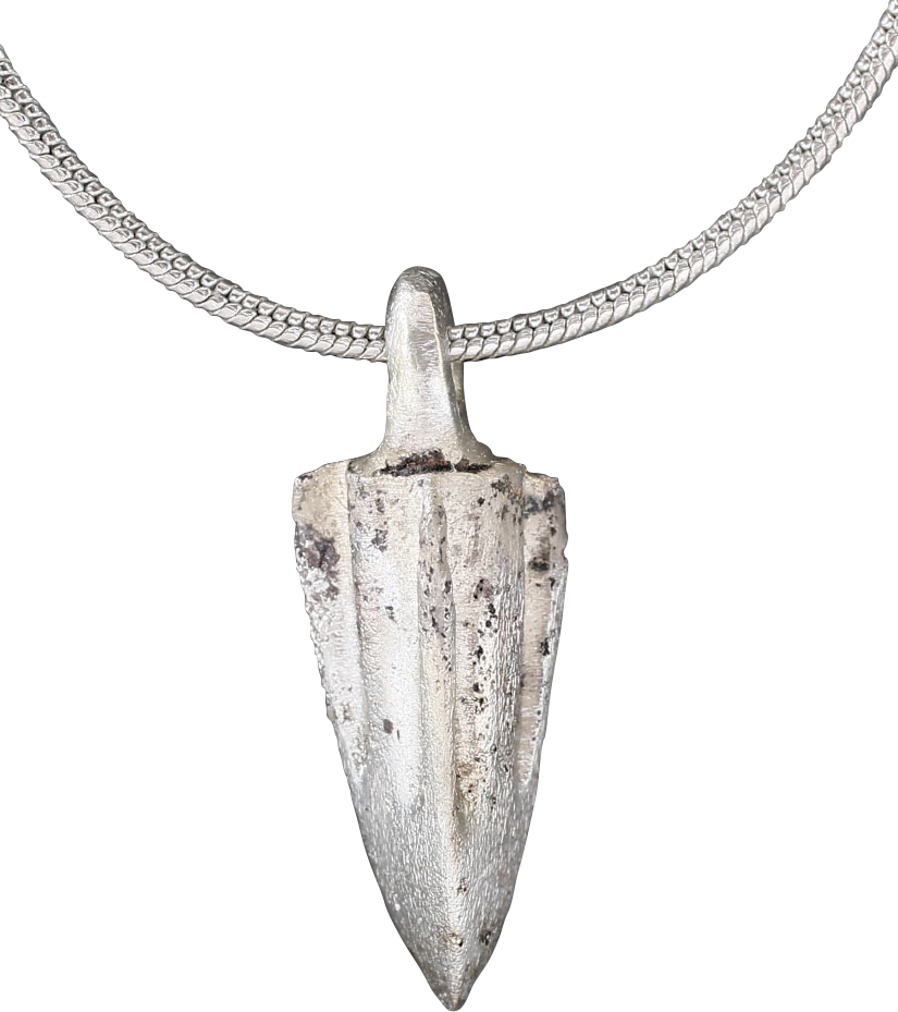 ROMAN ARROWHEAD PENDANT NECKLACE, C.100 BC - Picardi Jewelry