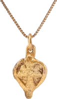 VIKING HEART AMULET NECKLACE C.900-1050 AD - Picardi Jewelry