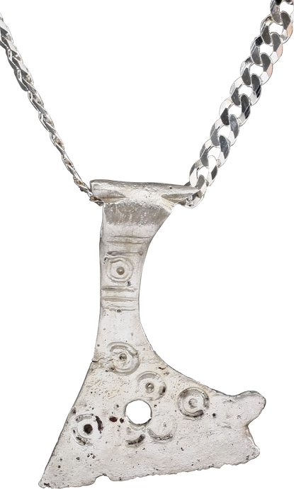 FINE VIKING VOTIVE AXE NECKLACE, C.850-1050 AD - Picardi Jewelers