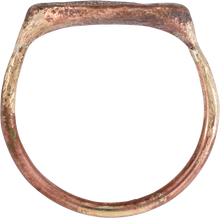 ROMAN FIGURAL RING, 1ST-3RD CENTURY AD, SIZE 8 ¾ - Picardi Jewelry