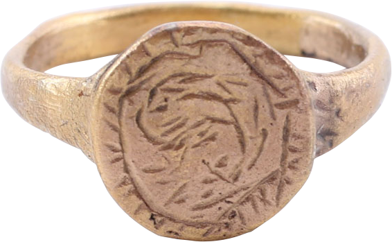 EUROPEAN RING C.500-900 AD, SIZE 7 3/4 - Picardi Jewelry