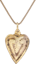 VIKING HEART PENDANT NECKLACE, C.950-1050 AD - Picardi Jewelers