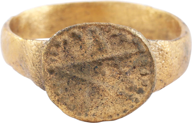 MEDIEVAL SORCERER’S PENTAGRAM RING, C.500-900 AD, SIZE 8 1/2 (8225226522798)