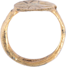 ROMAN/BYZANTINE CHRISTENING OR BAPTISM RING, C. 2ND-6TH CENTURY AD - Picardi Jewelry