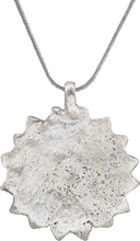 ROMAN/MEDIEVAL WHEEL OF FORTUNE AMULET NECKLACE, 5TH-7TH CENTURY AD - Picardi Jewelry