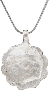ROMAN WHEEL OF FORTUNE AMULET NECKLACE, 3RD-6TH CENTURY