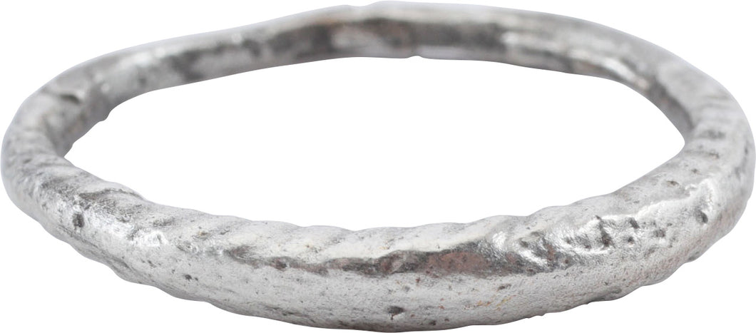 RARE VIKING WOMAN’S BANDE DE PERLES RING, SIZE 7 1/2