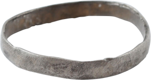 RARE SILVER VIKING WEDDING RING, 9th-11th CENTURY, SIZE 11 - Picardi Jewelry