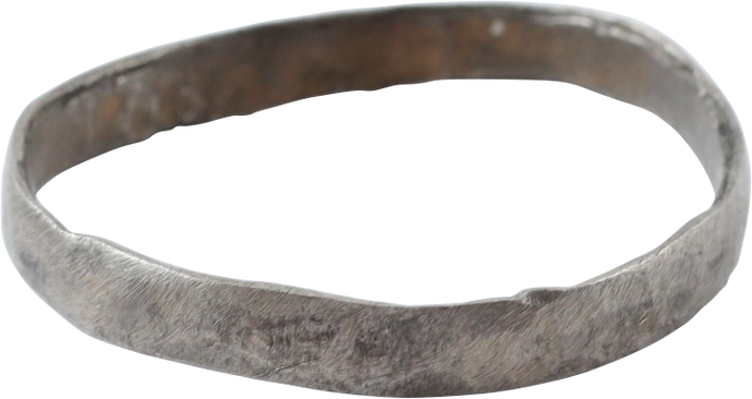 RARE SILVER VIKING WEDDING RING, 9th-11th CENTURY, SIZE 11 - Picardi Jewelry