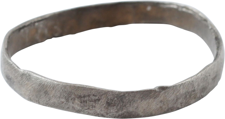 RARE SILVER VIKING WEDDING RING, 9th-11th CENTURY, SIZE 11 - Picardi Jewelry