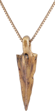 ROMAN TRIANGULAR ARROWHEAD NECKLACE, 100BC-100AD - Picardi Jewelry