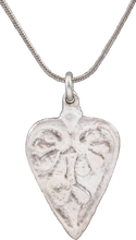 VIKING HEART PENDANT NECKLACE, C. 950-1050 AD - Picardi Jewelry