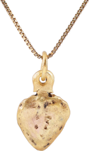 VIKING HEART PENDANT NECKLACE, C.950-1050 AD - Picardi Jewelry