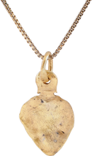 VIKING HEART PENDANT NECKLACE, C.950-1050 AD - Picardi Jewelry