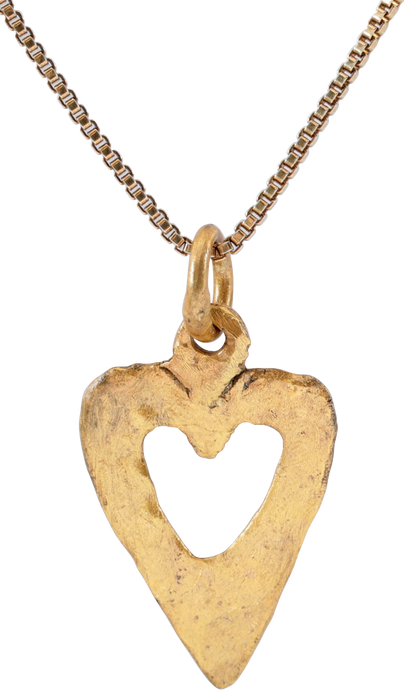 ANCIENT VIKING HEART PENDANT NECKLACE, 866-1067 AD - Picardi Jewelers