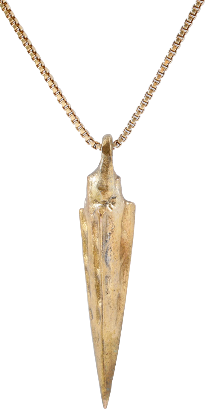 FINE GREEK WAR ARROWHEAD NECKLACE - Picardi Jewelry