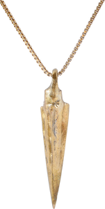 FINE GREEK WAR ARROWHEAD NECKLACE - Picardi Jewelry