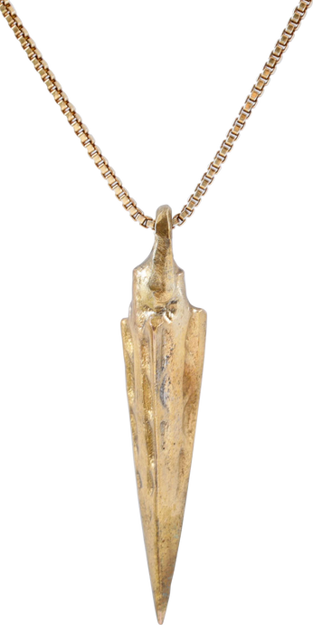 FINE GREEK WAR ARROWHEAD NECKLACE - Picardi Jewelry