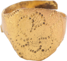 VIKING WOMAN WARRIOR'S SHIELD RING, C.800-1000 AD, SIZE 8 - Picardi Jewelry