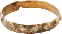 FINE VIKING GILT BEARD RING, 850-1100AD - Picardi Jewelry