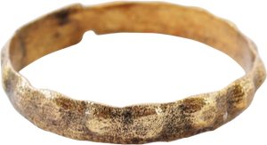 FINE VIKING GILT BEARD RING, 850-1100AD - Picardi Jewelry