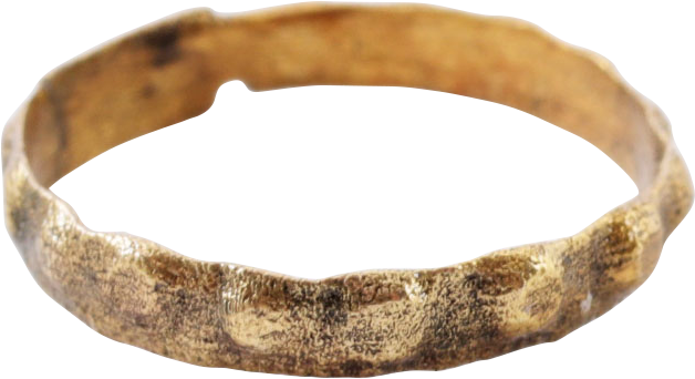 FINE VIKING GILT BEARD RING, 850-1100AD - Picardi Jewelry