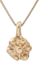 ROMAN WHEEL OF FORTUNE AMULET NECKLACE, 200-550 AD - Picardi Jewelry
