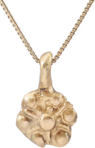 ROMAN WHEEL OF FORTUNE AMULET NECKLACE, 200-550 AD - Picardi Jewelry