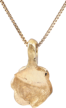 ROMAN WHEEL OF FORTUNE AMULET NECKLACE, 200-550 AD - Picardi Jewelry