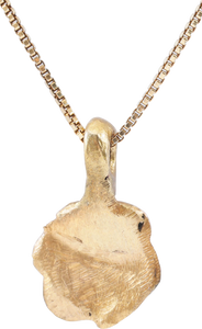 ROMAN WHEEL OF FORTUNE AMULET NECKLACE, 200-550 AD - Picardi Jewelry