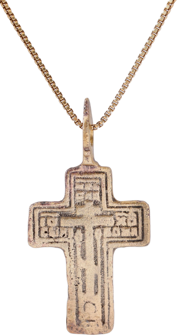 FINE EASTERN EUROPEAN CROSS NECKLACE - Picardi Jewelers