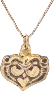 FINE VIKING HEART PENDANT NECKLACE, 11TH CENTURY - Picardi Jewelry