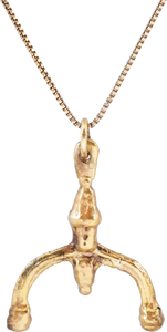 FINE VIKING LUNAR PENDANT NECKLACE C.900-1000 AD - Picardi Jewelry