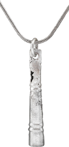VIKING TUBULAR PENDANT NECKLACE, 9TH-11TH CENTURY AD - Picardi Jewelry