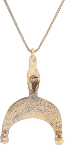FINE VIKING LUNAR PENDANT NECKLACE, 9TH-10TH CENTURY AD - Picardi Jewelry