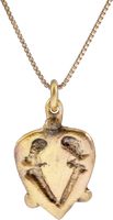 ANCIENT VIKING HEART PENDANT NECKLACE, C.850-1050 AD - Fagan Arms